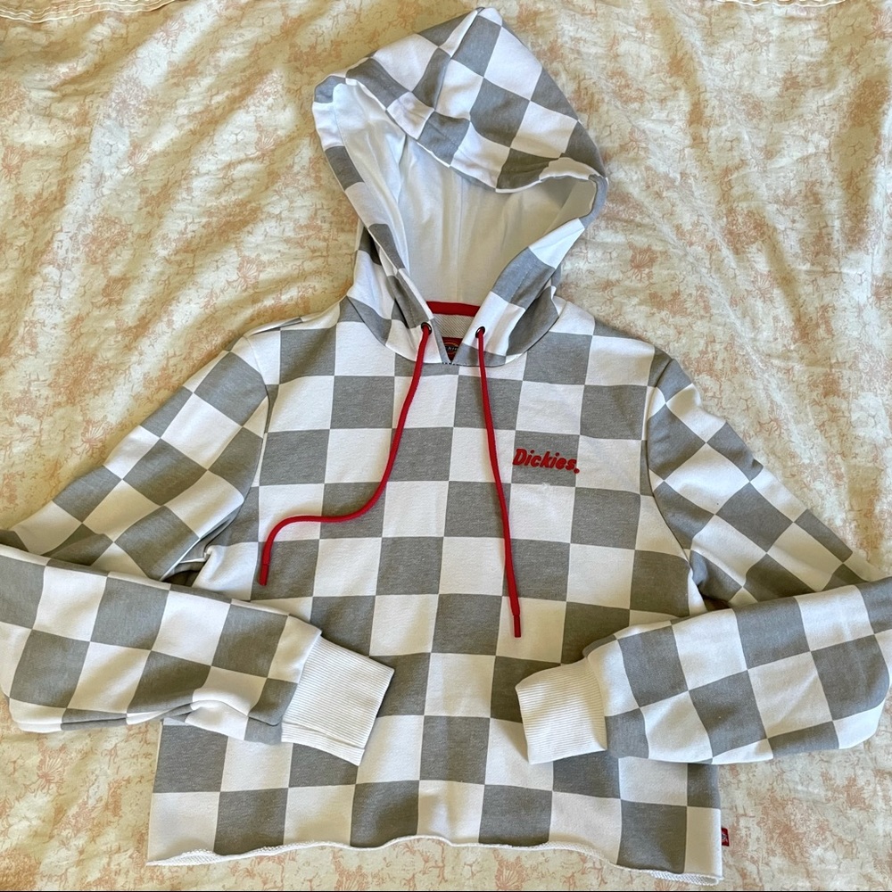 Dickies Cropped Checkered Sweater